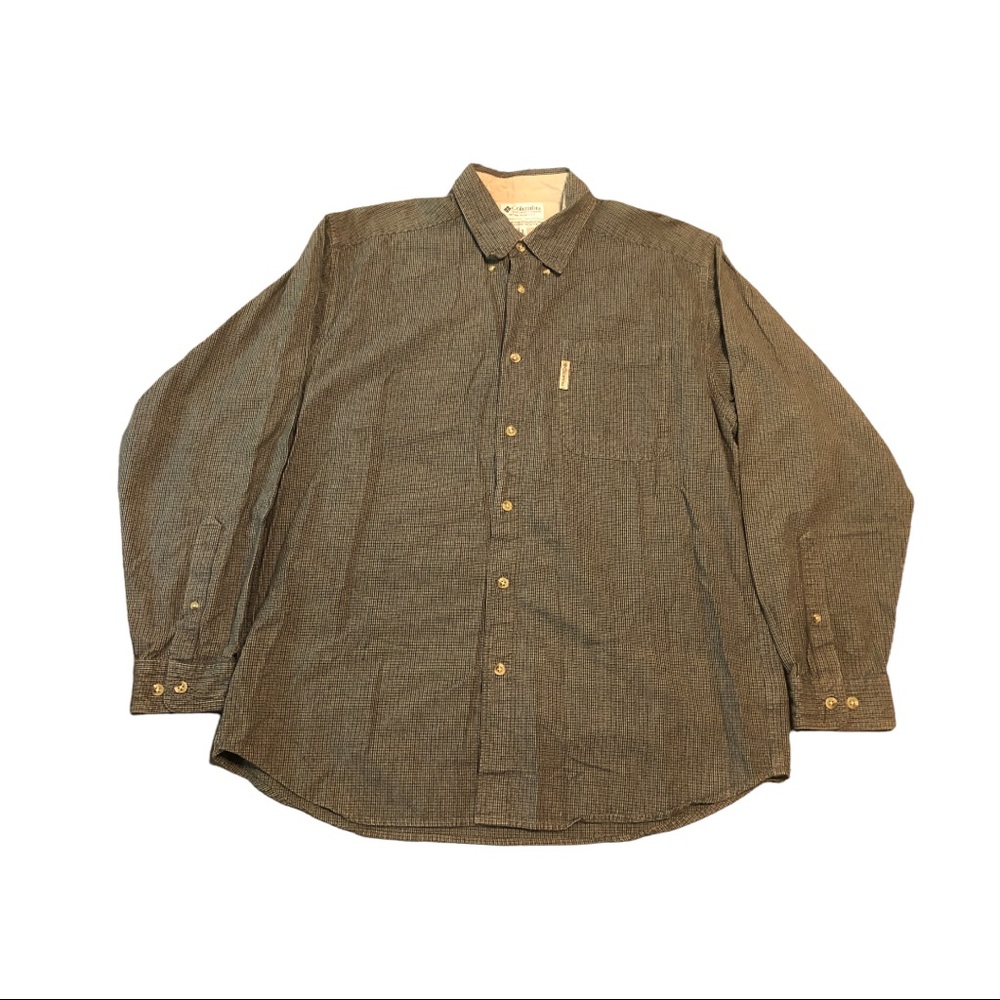 Columbia button down long sleeve collared shirt Mens Large